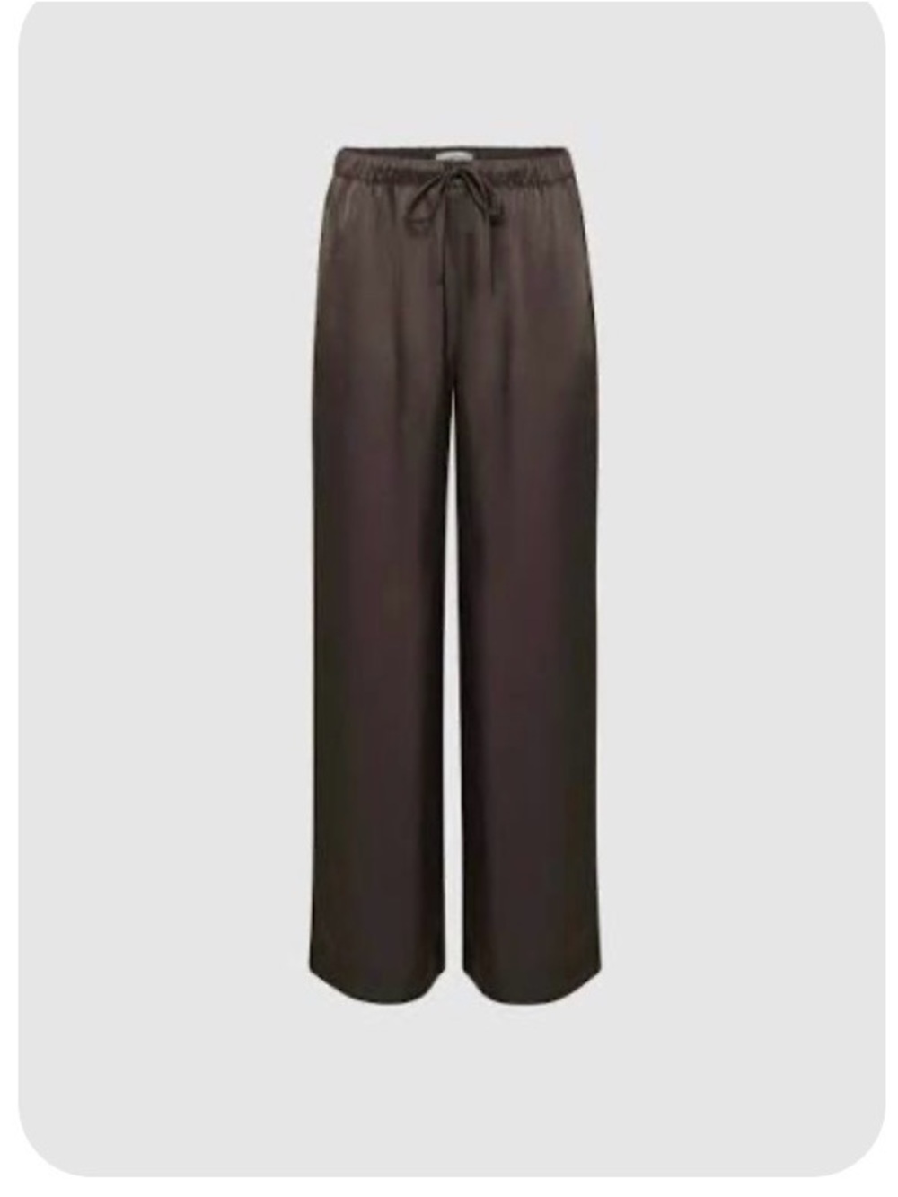 NWT Aritzia Satin Lodge Pants XS Rich Mocha Brown